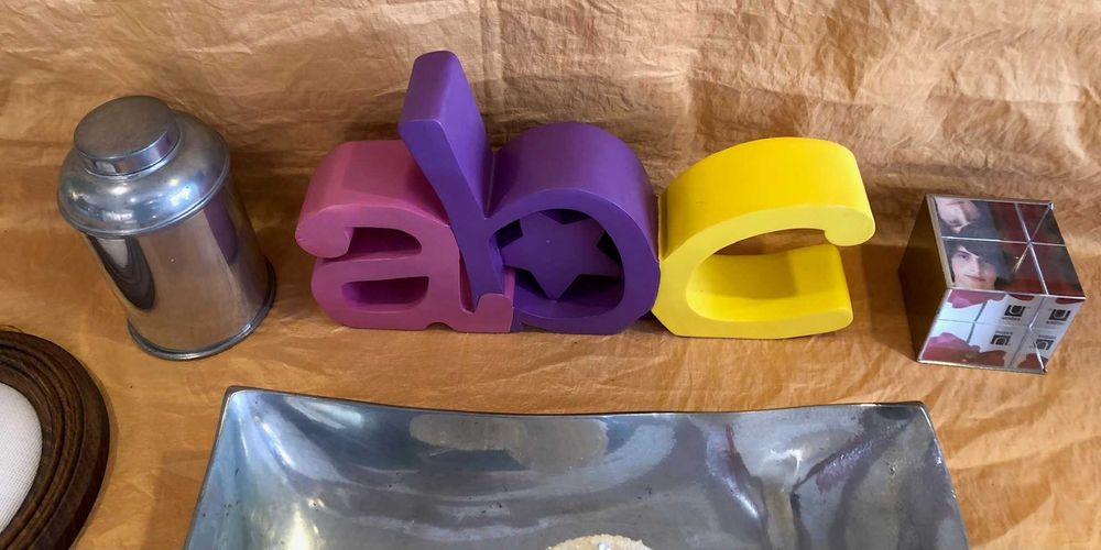 conjunto de artigos decorativos - novos - com 50% desconto