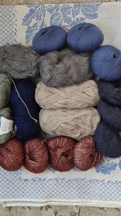 Пряжа мікс залишки 500 гр