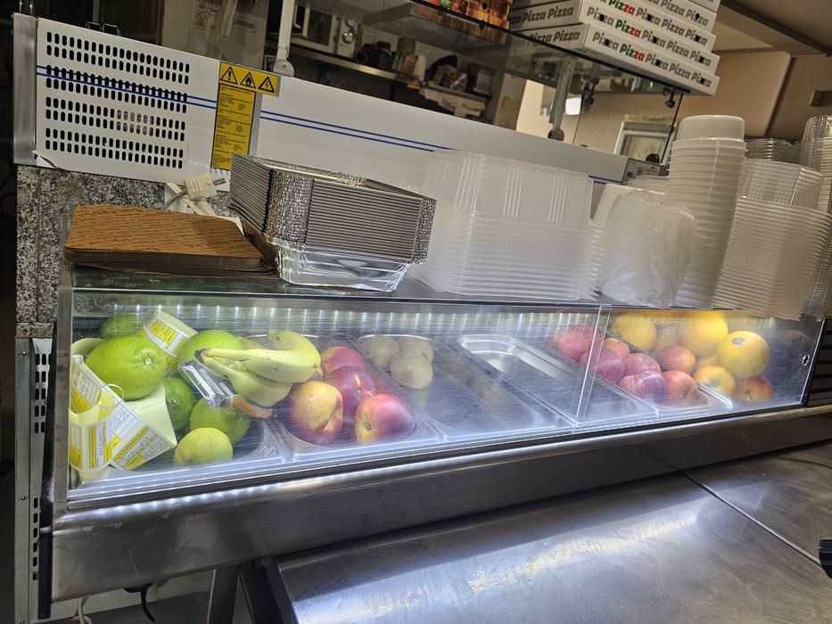 Expositor  refrigeração para saladas frias e frutas