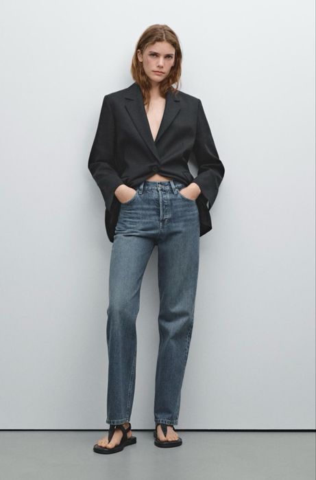 Джинси Massimo Dutti прямого крою з високою талією