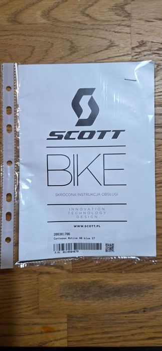 Scott Contessa Active 40 blue, Stan bardzo dobry.