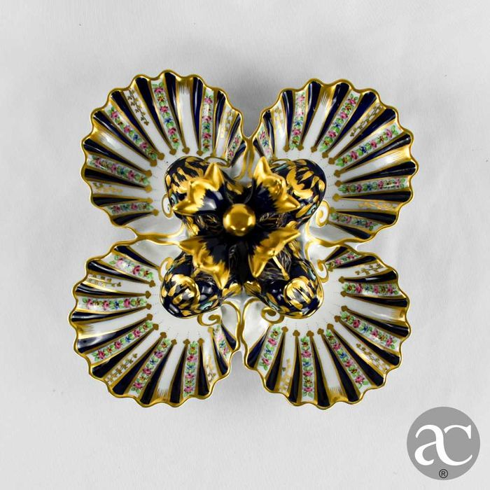 Suporte para aperitivos porcelana Artibus em forma de peixes e conchas