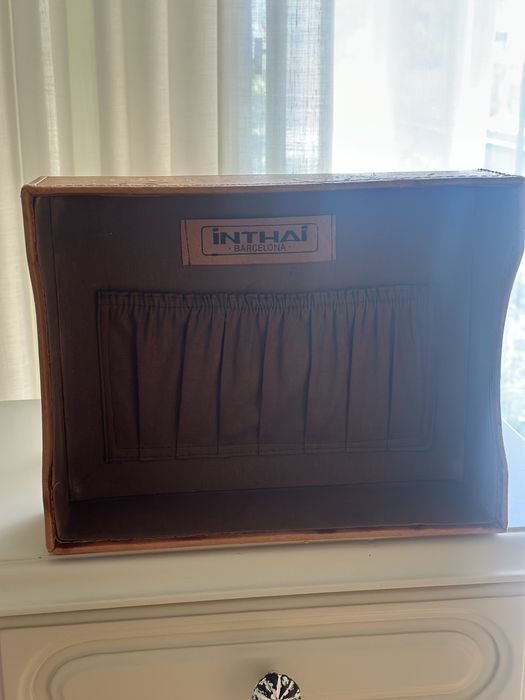 2 caixas de arrumacao em pele