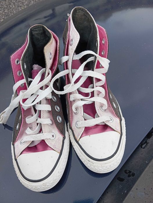 Converse Chuck Taylor All Star Two Fold High-top preto/ rosa
