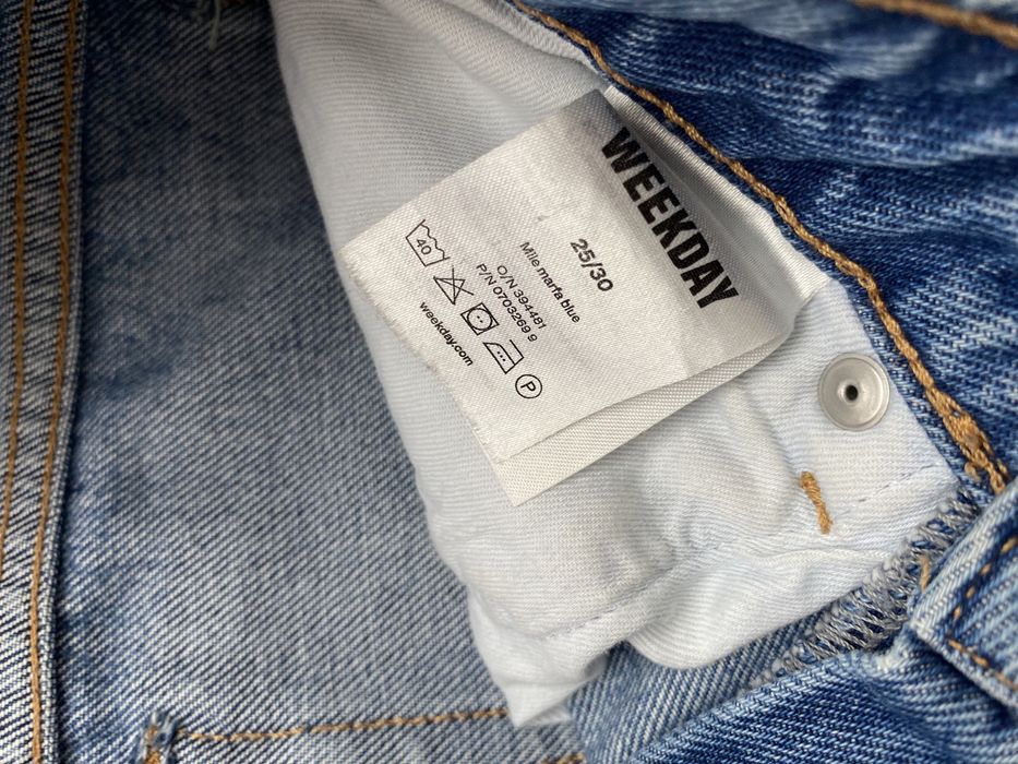 Spodnie jeansy dżinsy XS 34 wysoki stan dzwony flare szeroka nogawka