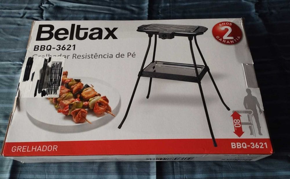 Grelhador elétrico marca BELTAX BBQ-3621 (NOVO)