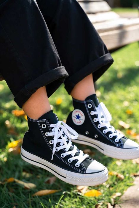 Круті чорно-білі класичні кеди конверс converse all star 36-41р. модель унісекс!