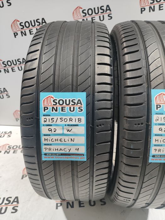 2 pneus semi novos 215-50R18 Michelin - Oferta dos Portes
