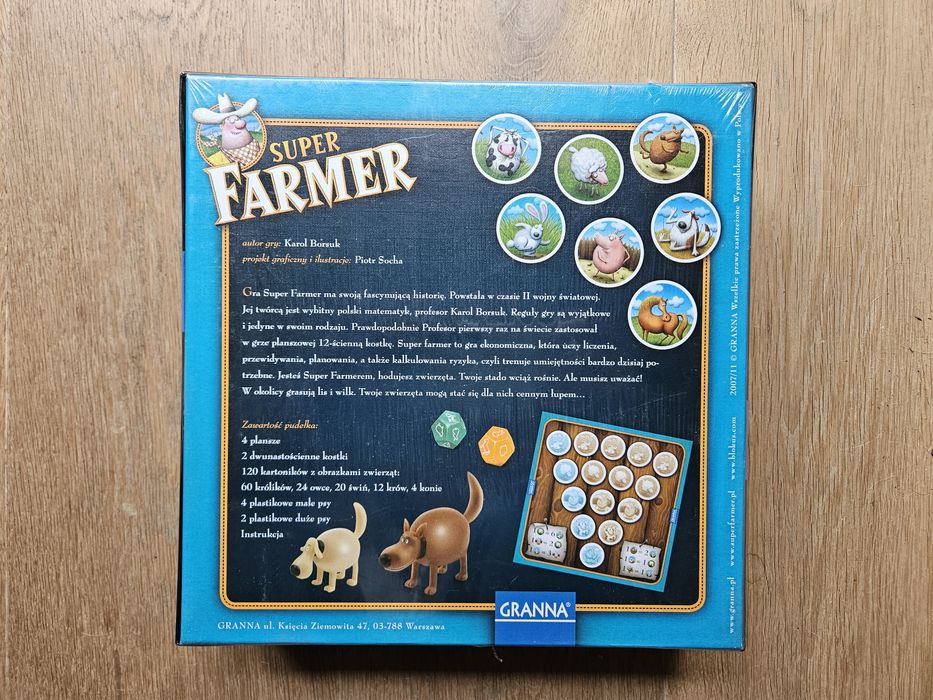 Gra Super Farmer de lux NOWA, wyd. GRANNA