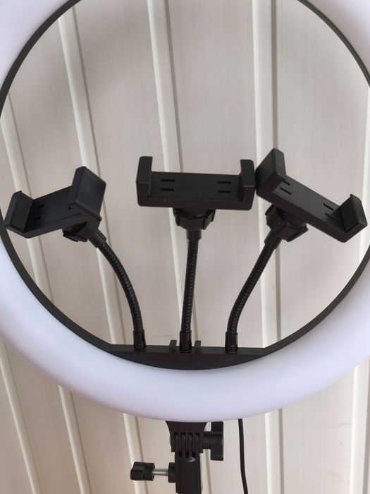 Кільцева лампа, кольорове кільце  MJ 36 RGB 36 см + штатів