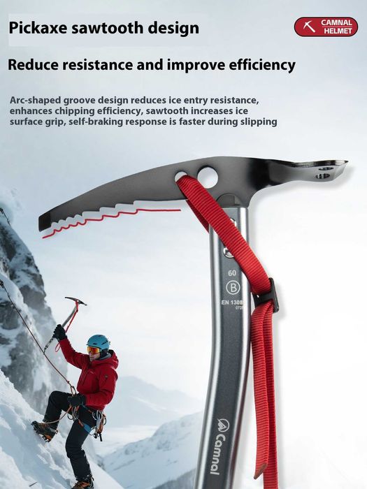 Czekan Turystyczny Wysokogórski 70 cm 65 cm 60 cm ! Wspinaczka Zimowa