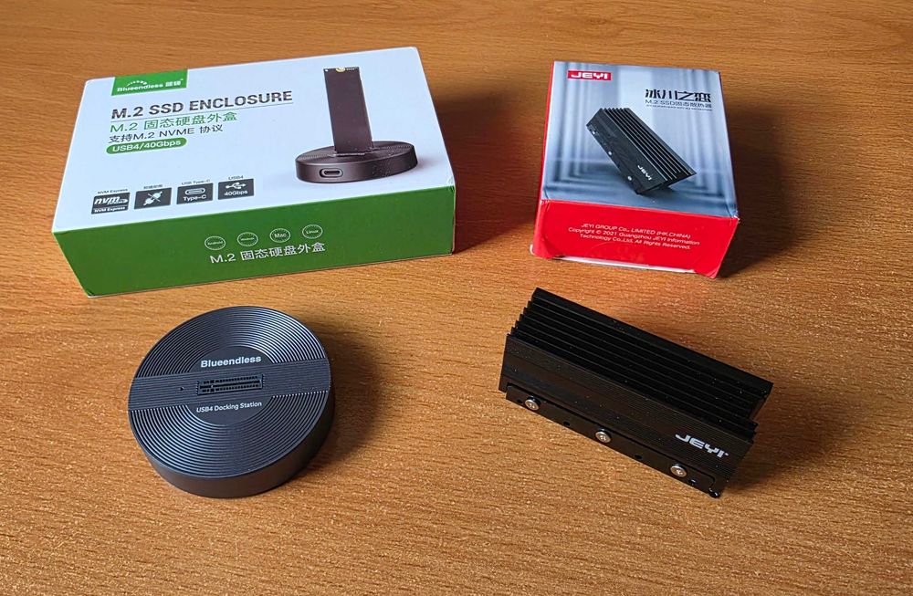 Blueendless stacja dokująca USB4 40 Gb/s do dysków M.2 NVME + radiator