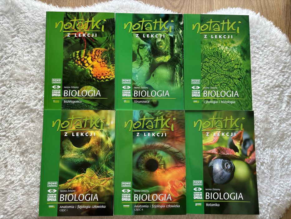 „Notatki z lekcji” biologia, zestaw 6 części