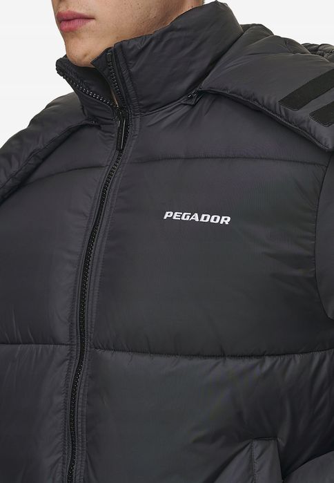 Pegador Xl Kurtka Męska Czarna Puchowa Marten Puffer D1745