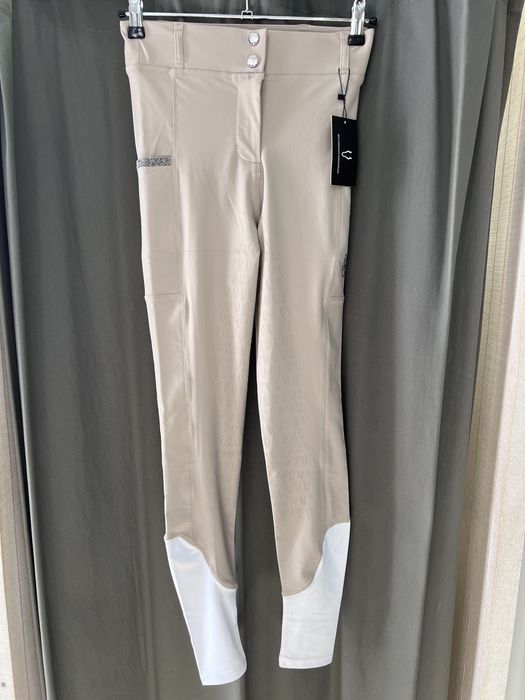 Leggings Equitação Bracomonte Equestrian – Bege – Tam. S (Novas)