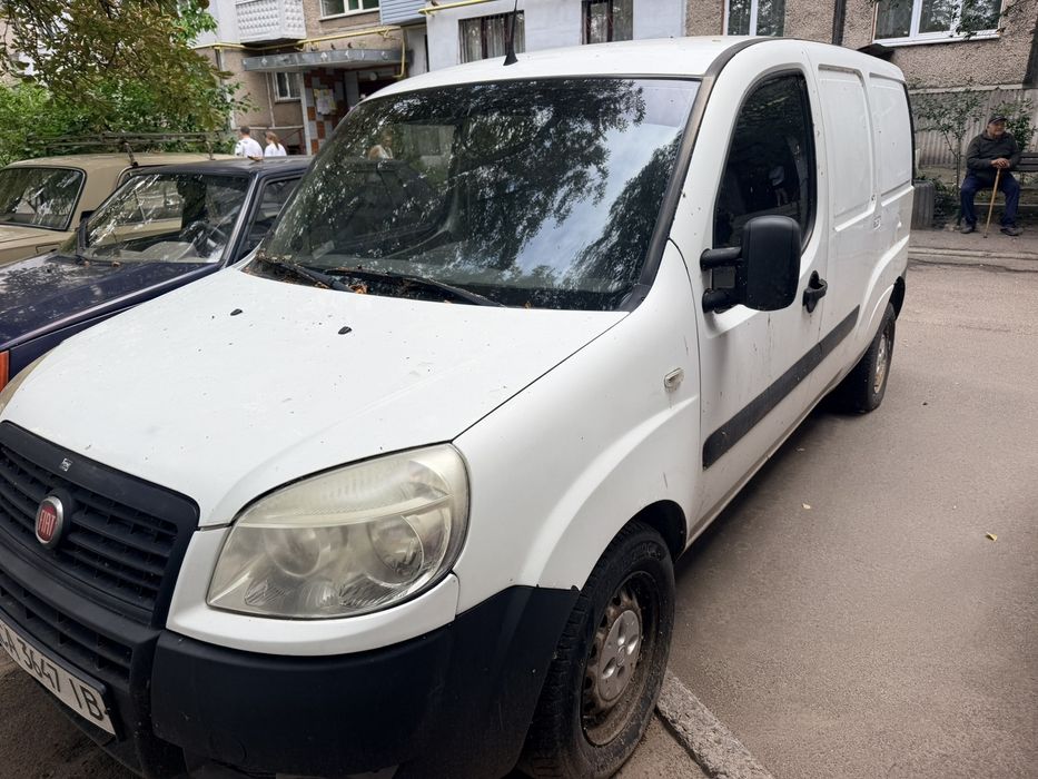 Fiat Doblo Maxi 2008, вантажний фургон, ГБО, білий