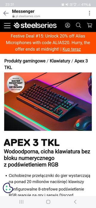 Klawiatura apex 3