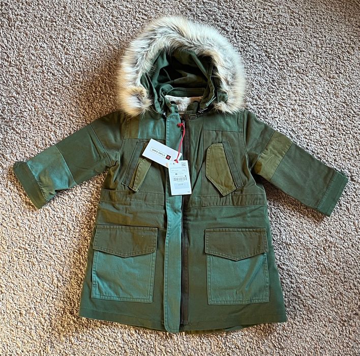 UNIKAT Zara SRPLS 2w1 parka kurtka płaszcz bawełna limitowana 449 zł
