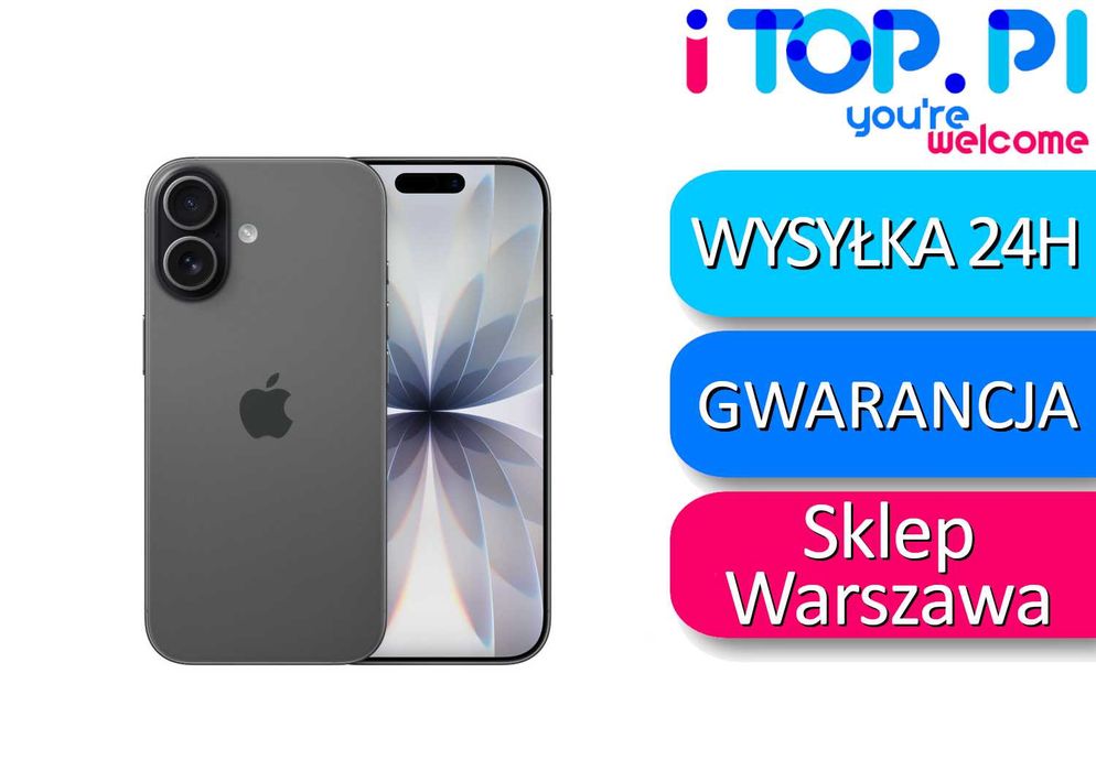 iPhone 17 256GB eSim Czarny jak NOWY Bateria 100% - Sklep iTop