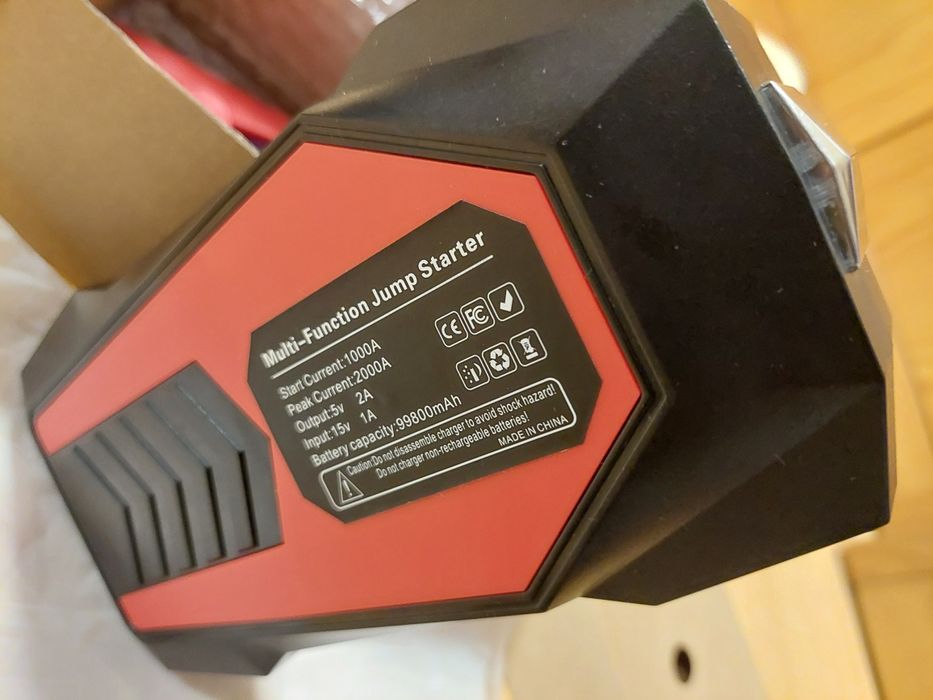 Jump Starter Booster 2000A Digital Carro 12v