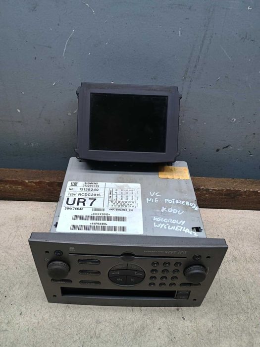 Radio Wyświetlacz NCDC 2015 Opel Vectra C Signum 131.38249