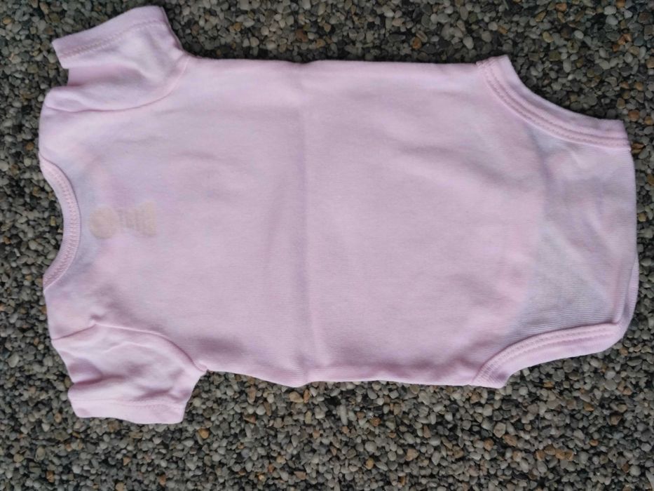 Body bodziak 50/56 różowe niemowlęce dziecięce bawełna bawełniane