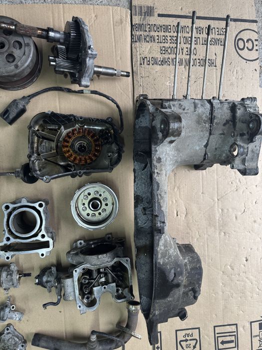 Yamaha x-max 125 10r karter tłok cylinder wał stator sonda pompa