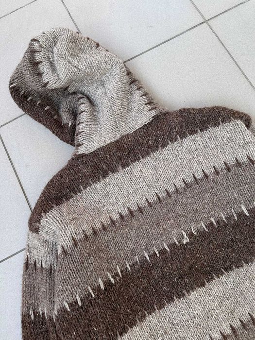 Kurtka wełniana Made in Nepal handmade hippie r. M