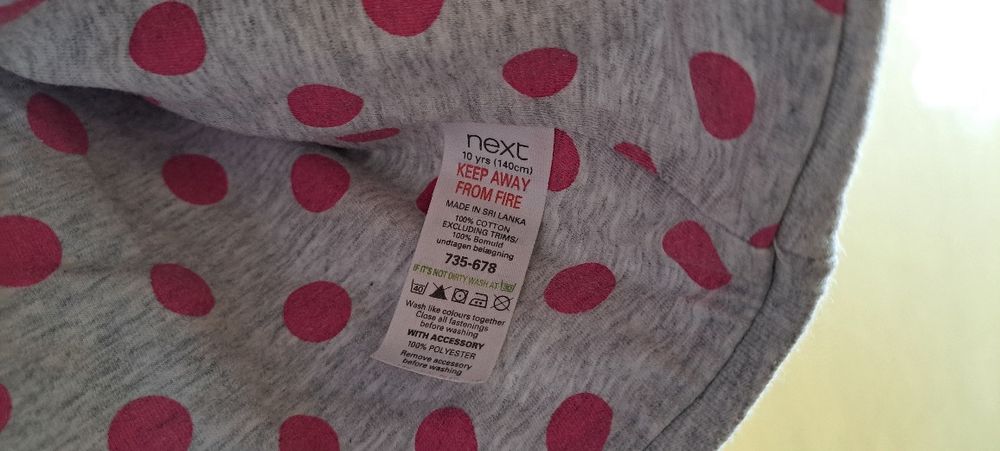 Siwą marynarka dziewczęca Next r. 140 cm