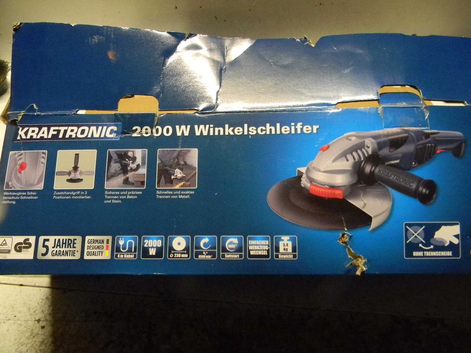 Szlifierka kątowa Kraftronic KT-WS 2000 tarcza  230mm