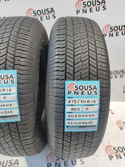 2 pneus semi novos Yokoama 215-70R16- Oferta dos Portes
