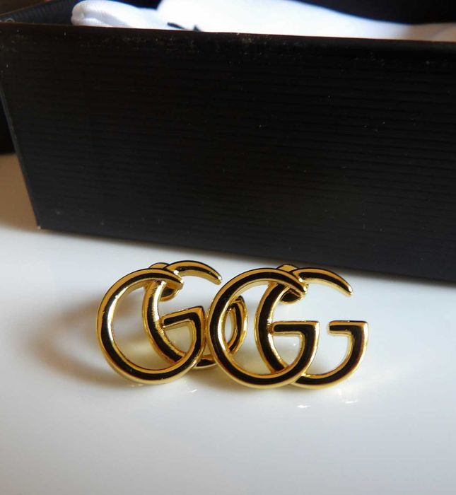 Gucci Shine Brass Earring kolczyki mosiężne GG
