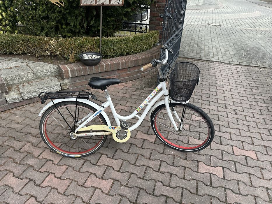 Rower dziewczecy 24 cale + kask