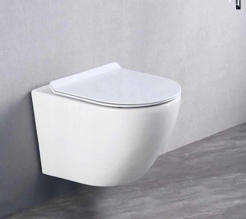 WC miska CATANIA + deska duroplast TORNADO system Włochy Nano rimless