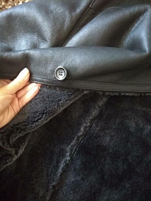 Дубленка чоловіча натуральна шкіра хутро Розмір XL