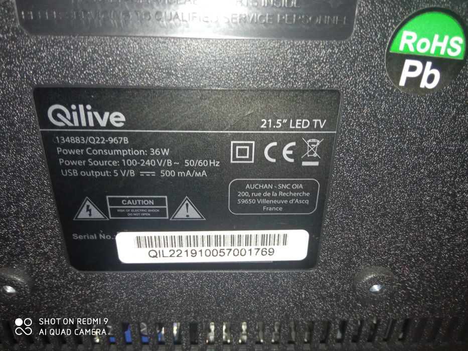 Tv led Qilive 22 cale!!!DVB-T!!!Okazja