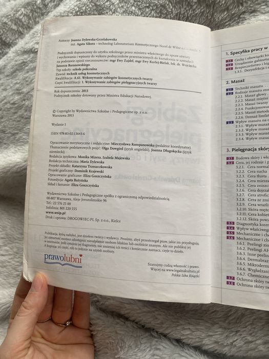 Zabiegi pielęgnacyjne