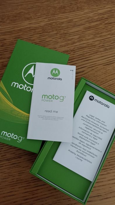 oryginalne pudełko na telefon Motorola Moto g7 power xt1955-4