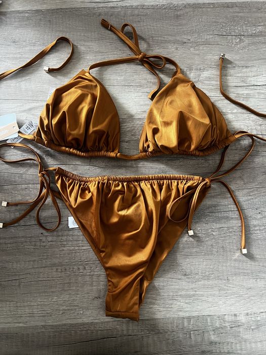 Купальник бікіні  calzedonia shiny satin zara бренд victoria