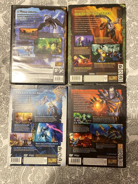 Jogo World of Warcraft + 3 expansoes.