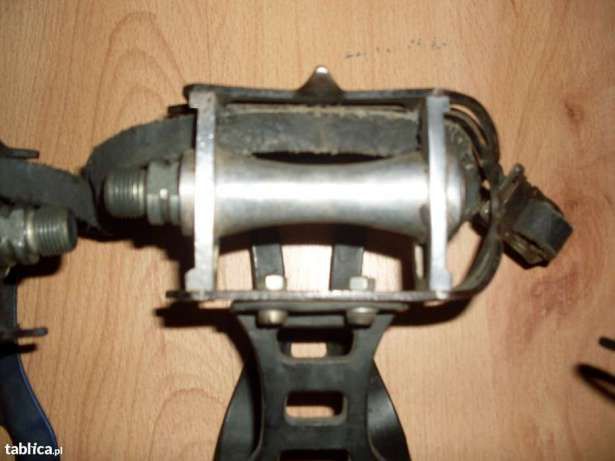 Pedały szosoowe z noskami aluminiowe