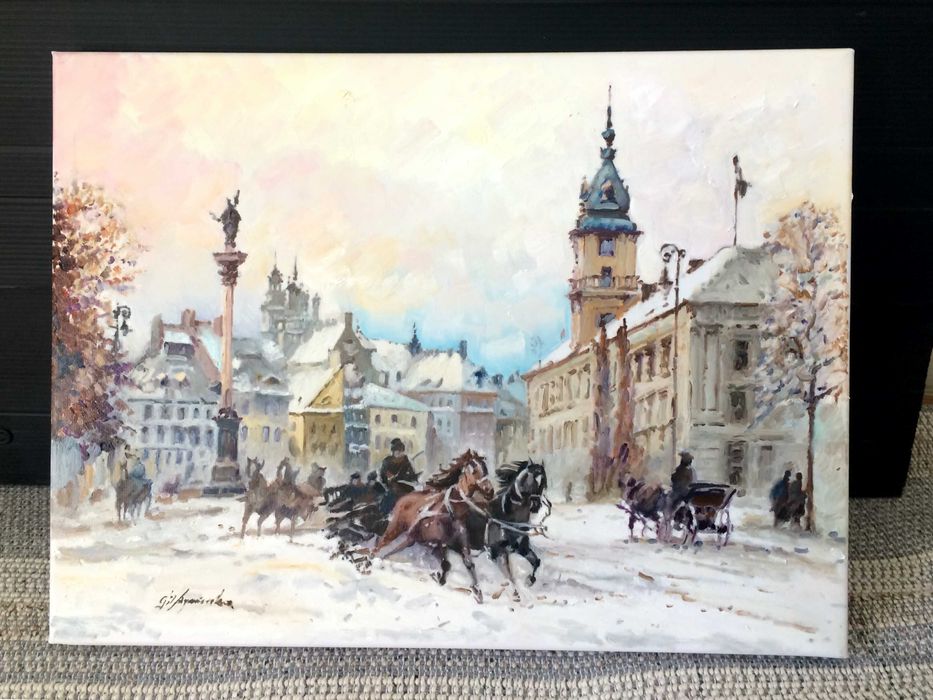 Obraz olejny 30x40cm Warszawa