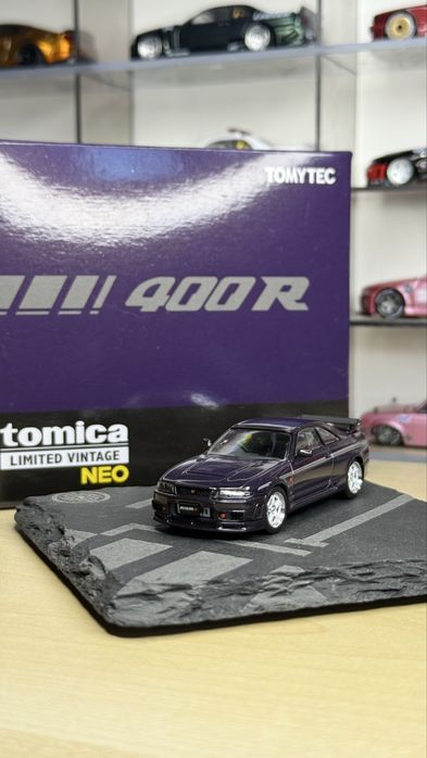 Tomytec 1/64 Nissan Skyline R33 400R Purple LV-N305e