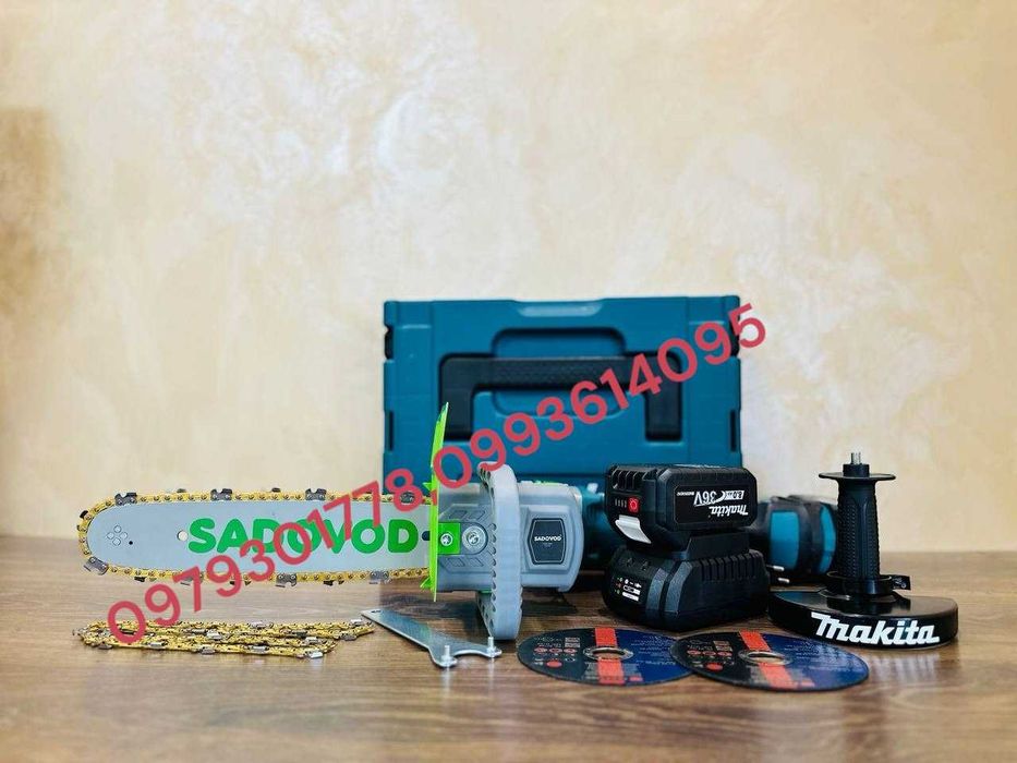 Акамуляторная Makita DGA404 36V/8Ah РУМУНІЯ + НАСАДКА SADOVOD