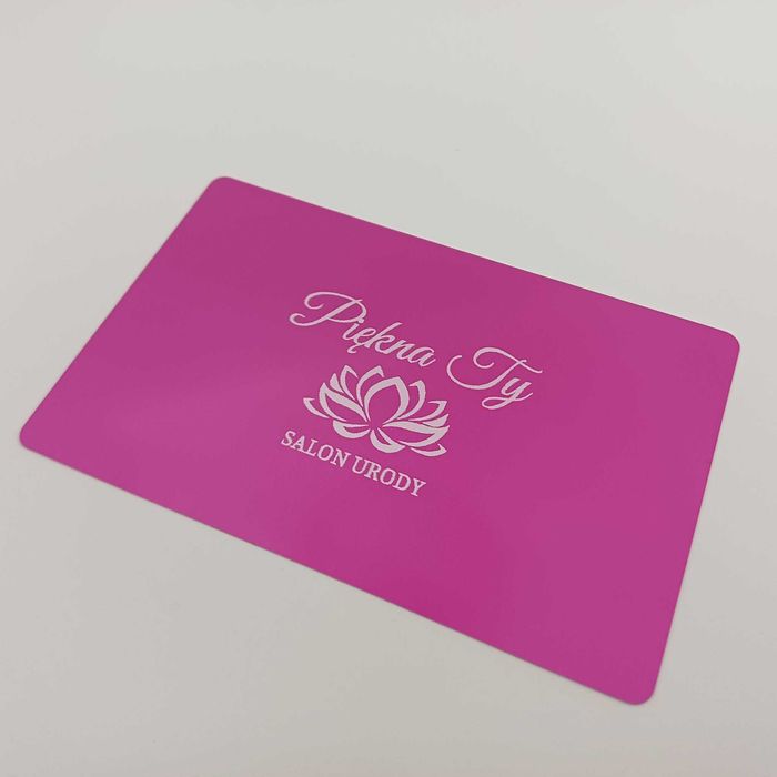 Wizytówki metalowe - aluminiowe