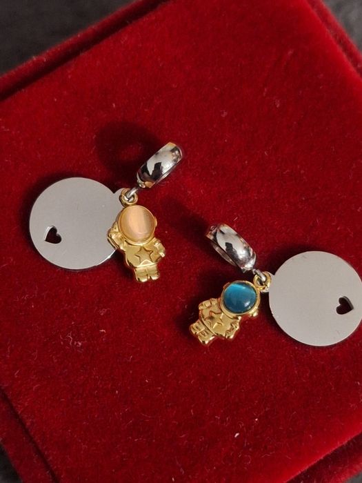 Nowy charms stal chirurgiczna 316l. Dziewczynka / chłopczyk