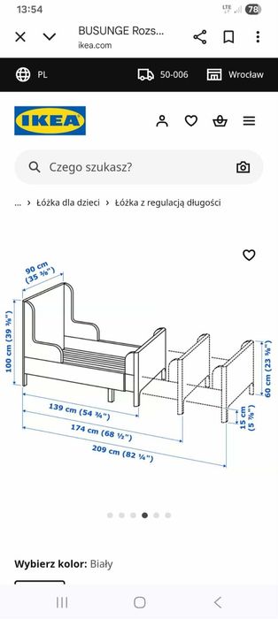 Łóżko dla dziewczynki Ikea