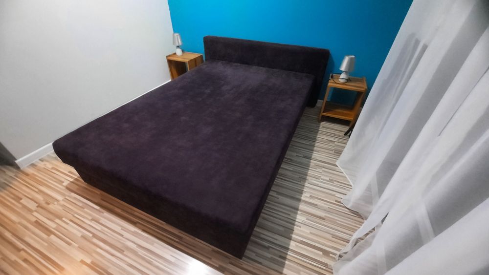 Łózko 140x200 z pojemnikiem na pościel