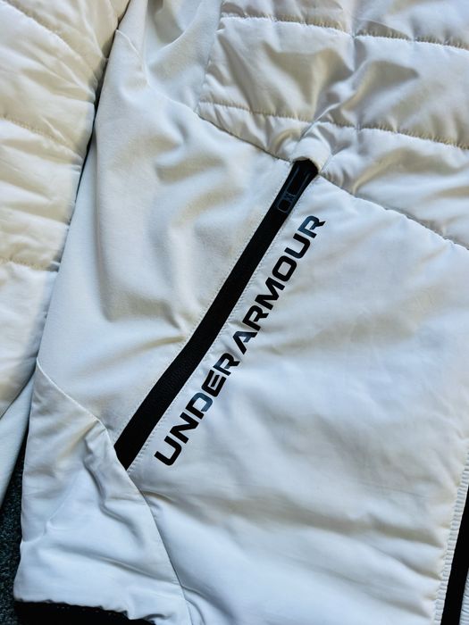 Чоловіча біла куртка UA STRM SESSION HBD JKT