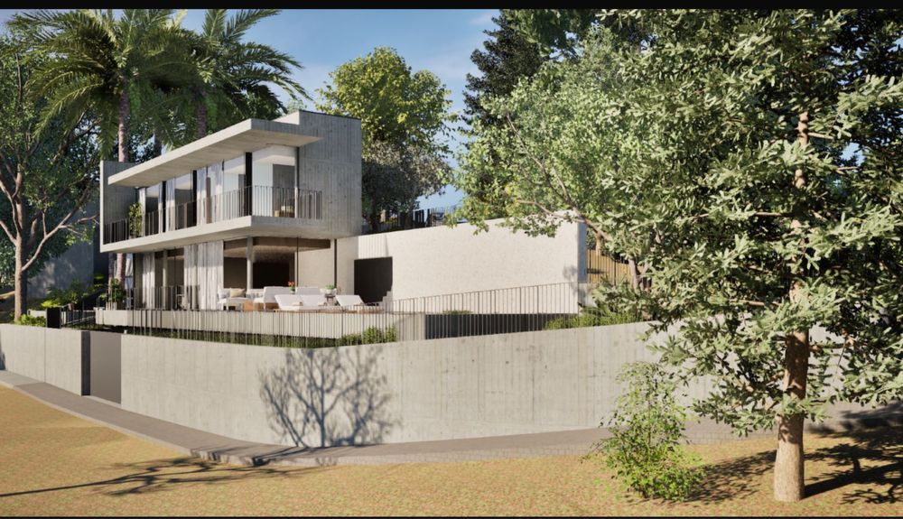 Terreno com 530m2 Projecto aprovado Moradia T3+ 1 c piscina-vista Rio